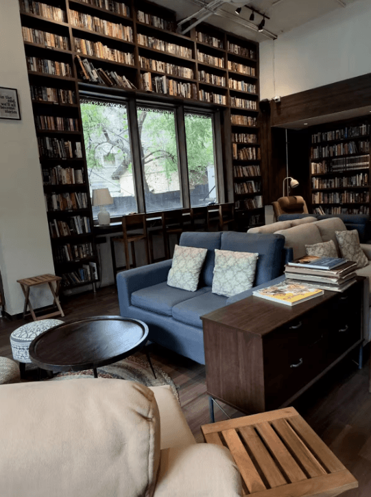 bookshelf wall